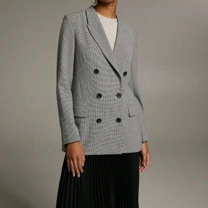 BLACK AND WHITE HOUNDSTOOTH ARITZIA BLAZER